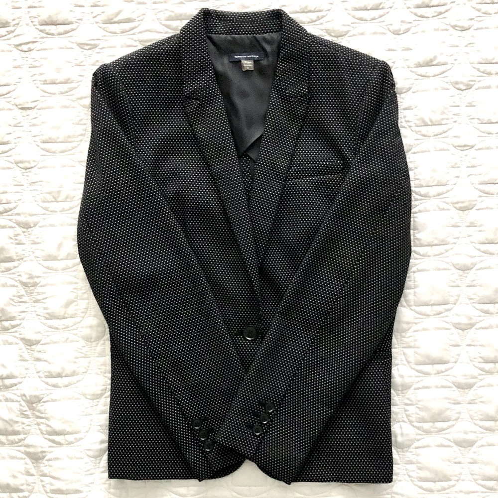 Tommy Hilfiger - Black Fitted Single Button Blazer